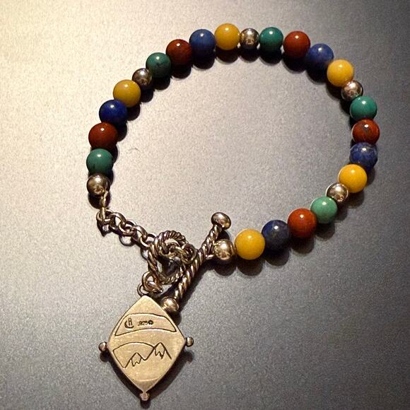 Vintage Carolyn Pollack Relio Sterling Southwestern Bracelet - Picture 5 of 8